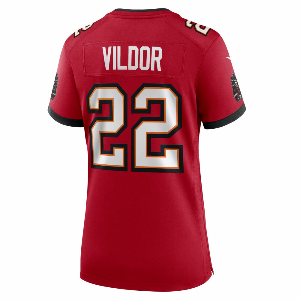 Kindle Vildor Tampa Bay Buccaneers Women's Team Game Jersey - Red