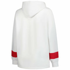 Detroit Red Wings Profile Women's Plus Size Hoodie White