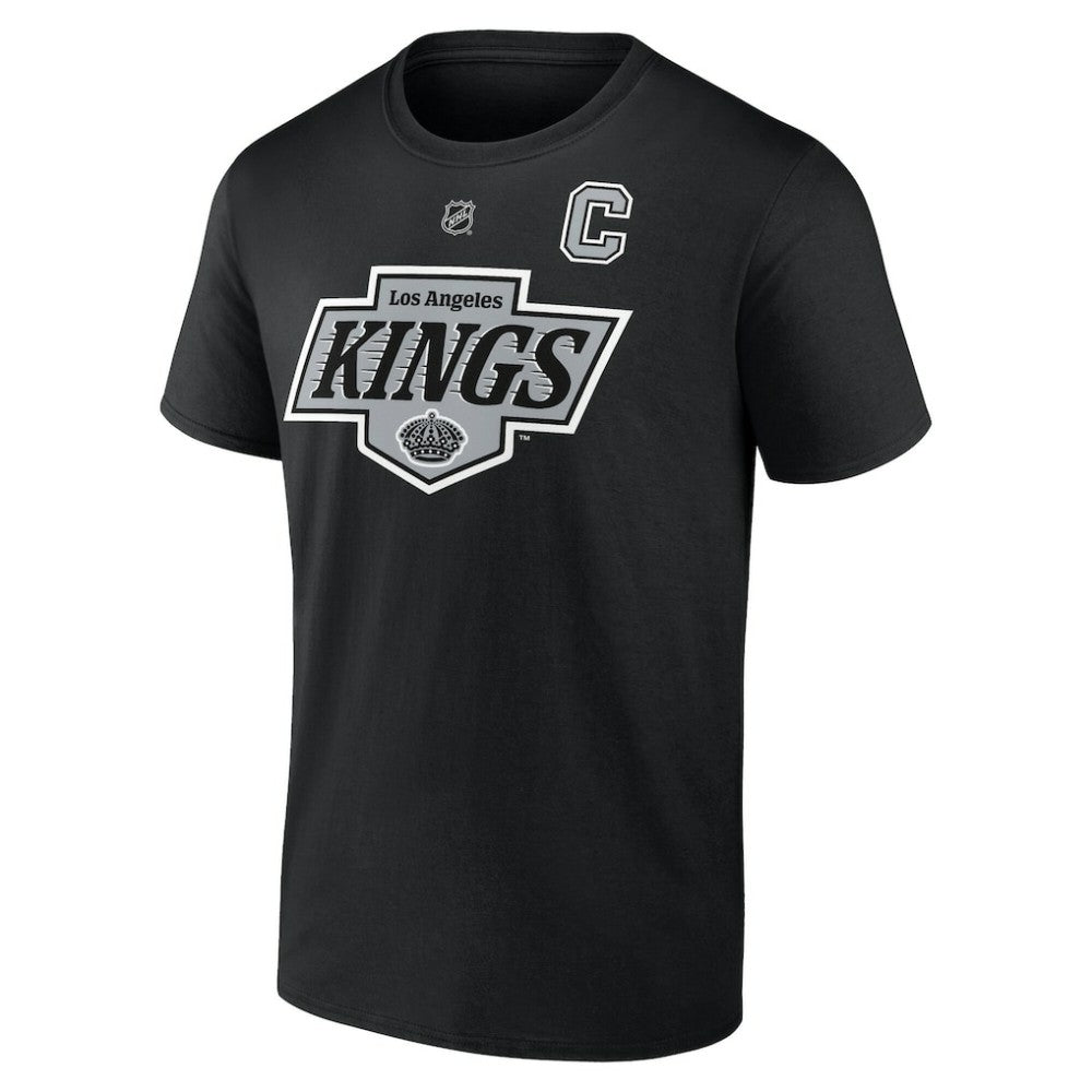Anze Kopitar Los Angeles Kings Fanatics Authentic Stack Name & Number T-Shirt Black