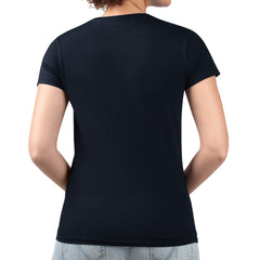 Tampa Bay Rays G-III 4Her by Carl Banks Women's Super-Slim Fit Lightweight Pinstripe Circle V-Neck T-Shirt Navy