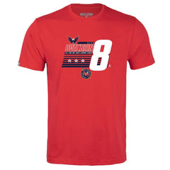 Alexander Ovechkin Washington Capitals Levelwear Youth NHL All-Time Leading Goal Scorer Milestone Stripes Name & Number Little Richmond T-Shirt Red