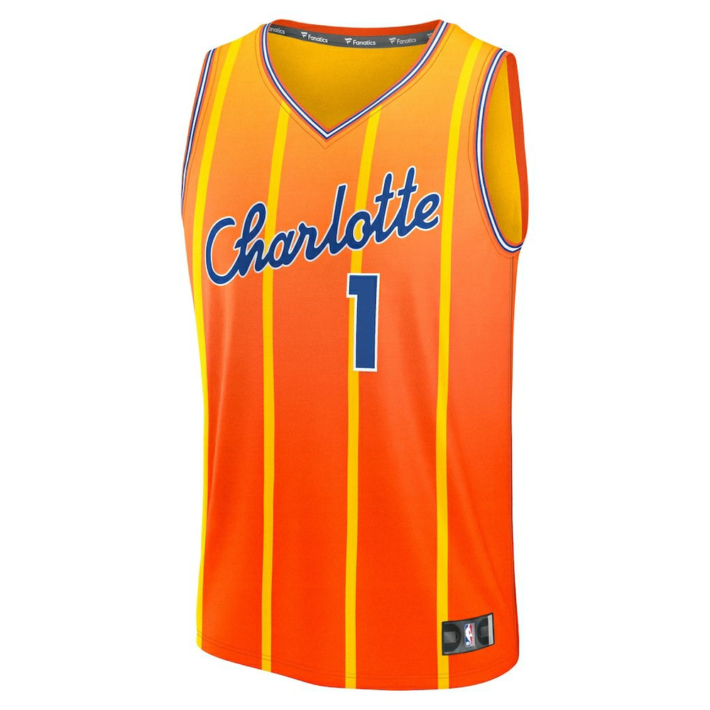 LaMelo Ball Charlotte Hornets 2025/26 City Edition Fast Break Jersey - Orange