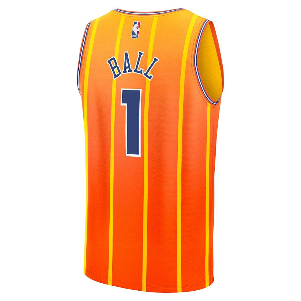 LaMelo Ball Charlotte Hornets 2025/26 City Edition Fast Break Jersey - Orange