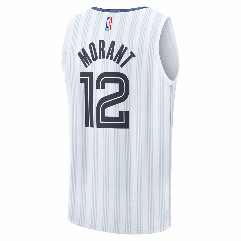 Ja Morant Memphis Grizzlies 2025/26 City Edition Fast Break Jersey - White