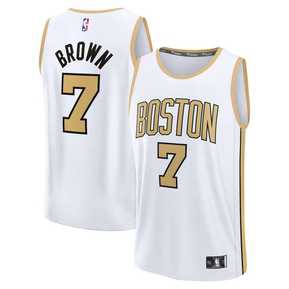 Jaylen Brown Boston Celtics 2025/26 City Edition Fast Break Jersey - White