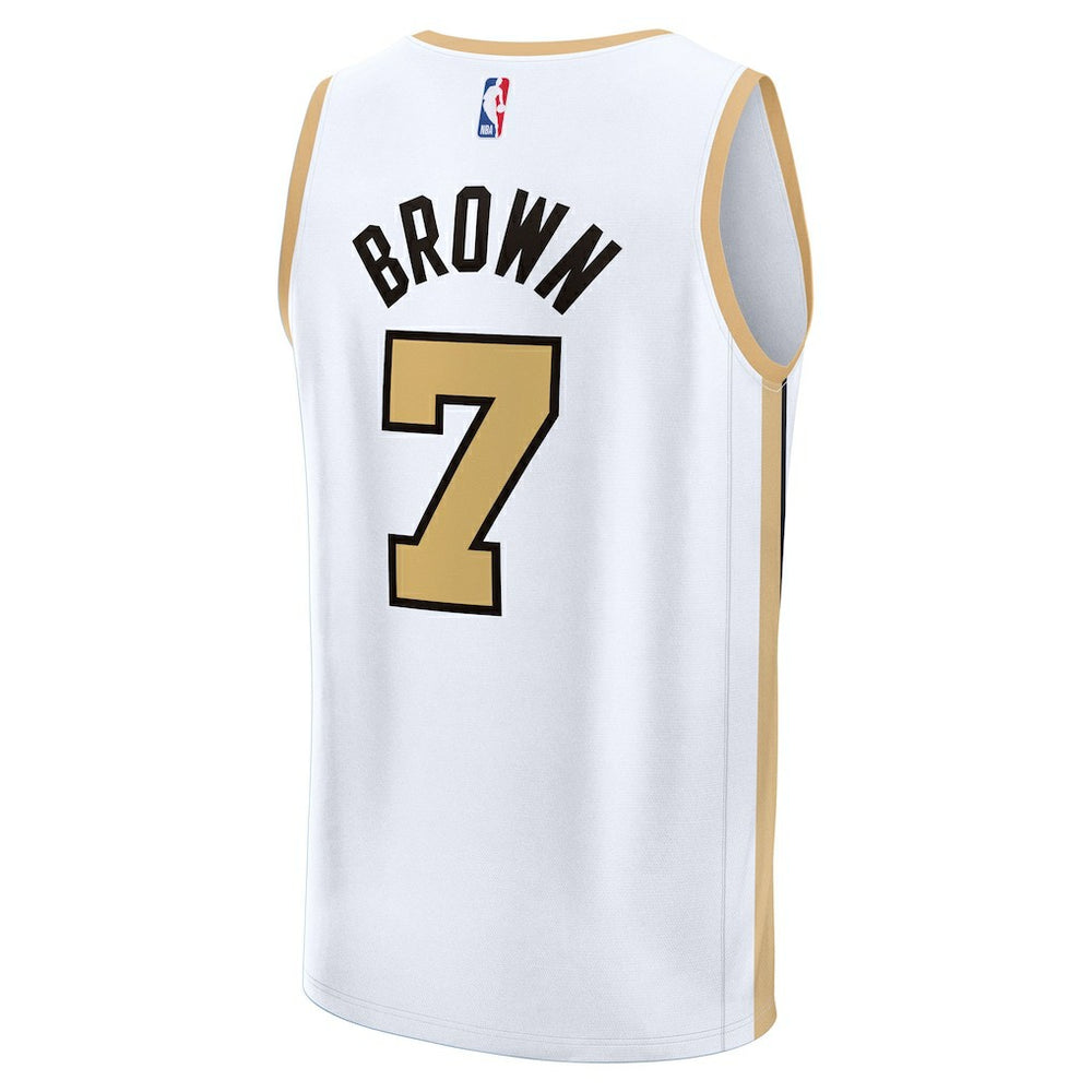Jaylen Brown Boston Celtics 2025/26 City Edition Fast Break Jersey - White