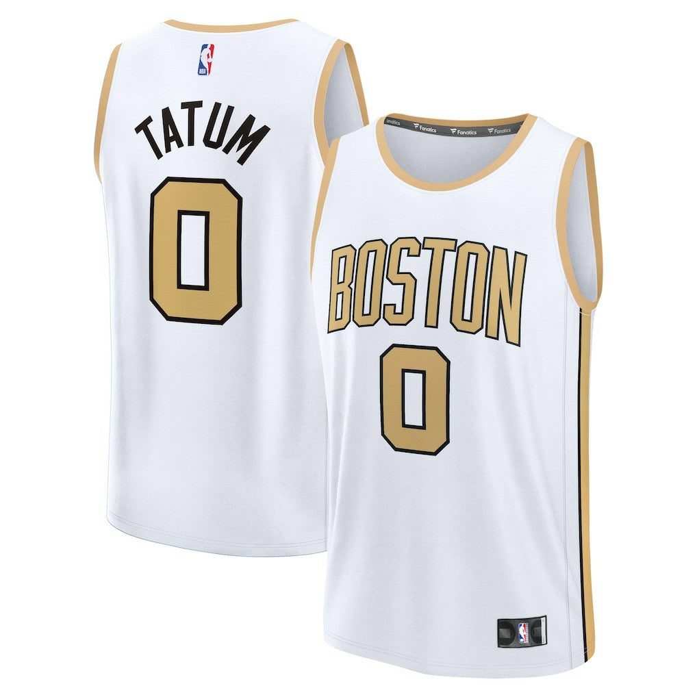 Jayson Tatum Boston Celtics Youth 2025/26 City Edition Fast Break Jersey - White