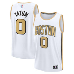 Jayson Tatum Boston Celtics Youth 2025/26 City Edition Fast Break Jersey - White