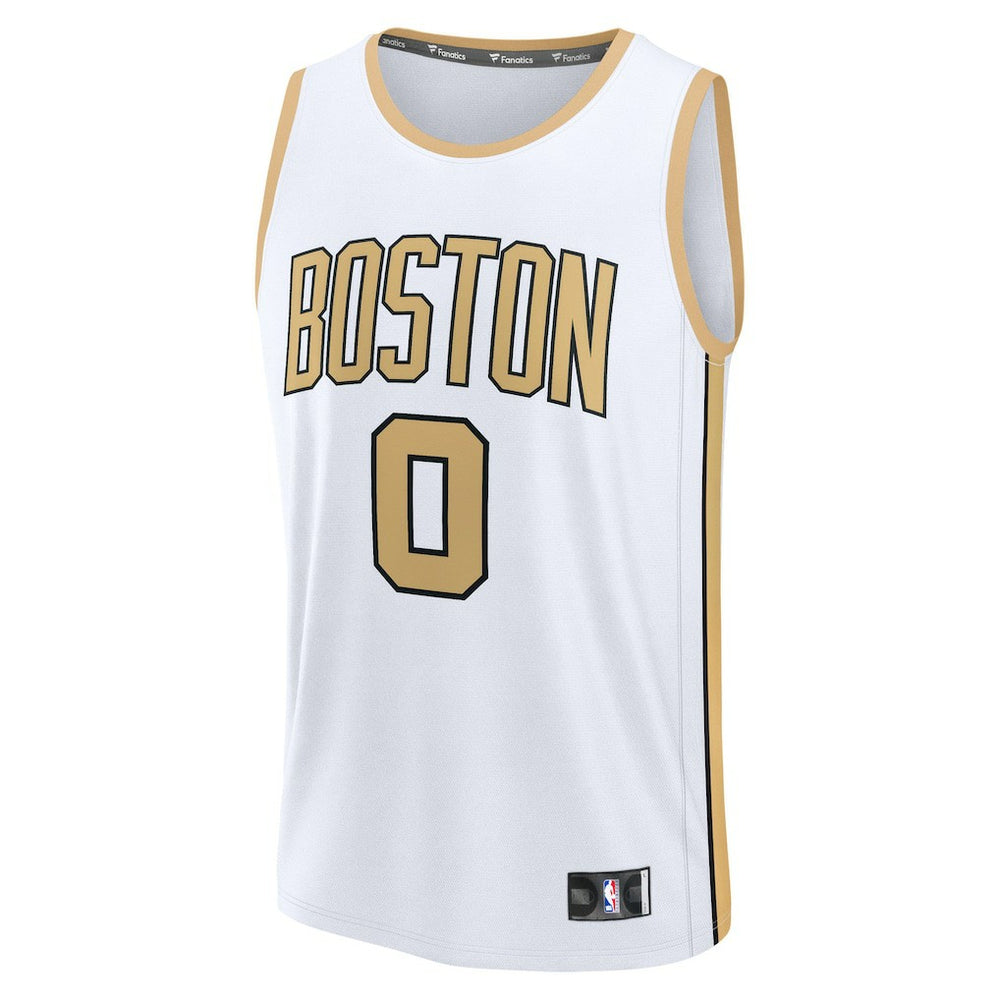 Jayson Tatum Boston Celtics Youth 2025/26 City Edition Fast Break Jersey - White