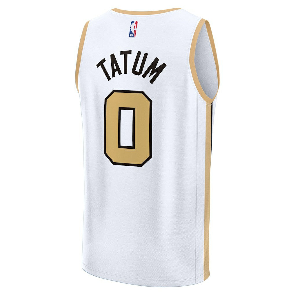 Jayson Tatum Boston Celtics Youth 2025/26 City Edition Fast Break Jersey - White