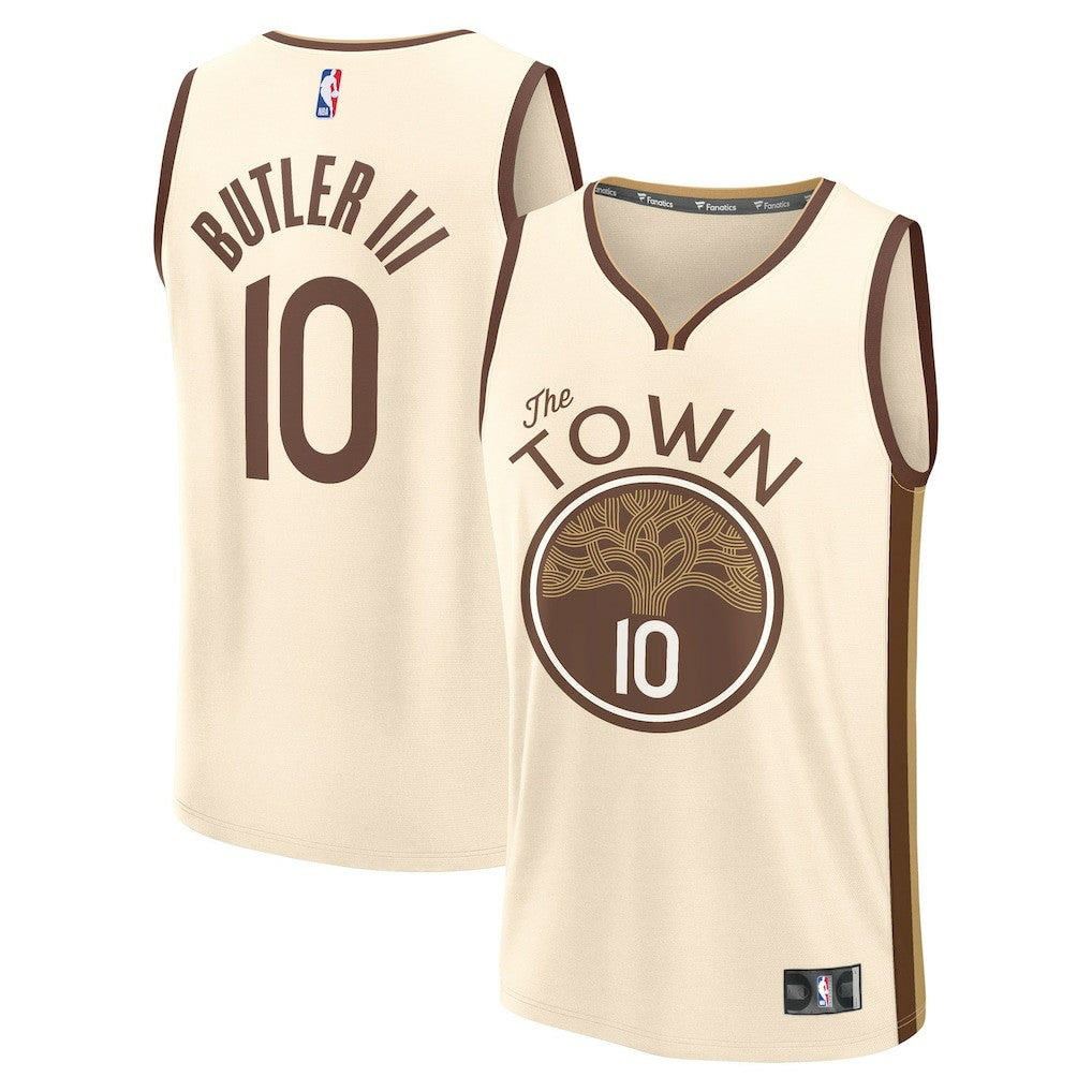 Jimmy Butler III Golden State Warriors Youth 2025/26 City Edition Fast Break Jersey sale - Tan