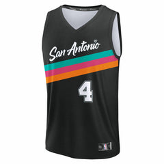 De'Aaron Fox San Antonio Spurs Youth 2025/26 City Edition Fast Break Jersey - Black
