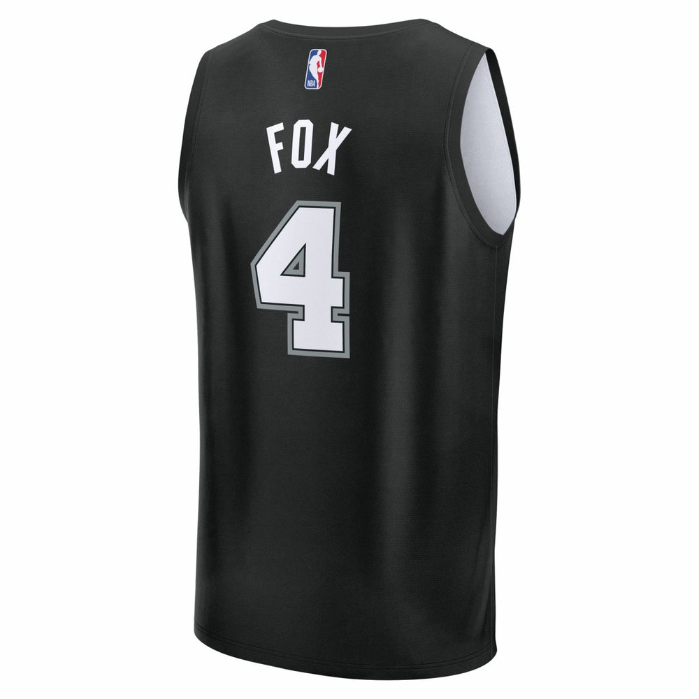 De'Aaron Fox San Antonio Spurs Youth 2025/26 City Edition Fast Break Jersey - Black