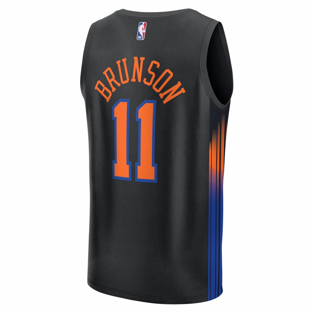Jalen Brunson New York Knicks Fast Break Jersey - Statement Edition - Black