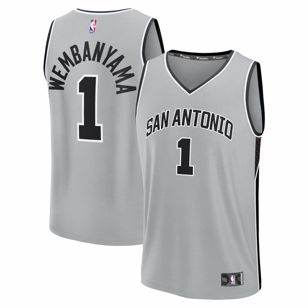 Victor Wembanyama San Antonio Spurs Fast Break Jersey - Statement Edition - Silver