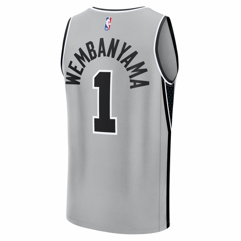 Victor Wembanyama San Antonio Spurs Fast Break Jersey - Statement Edition - Silver