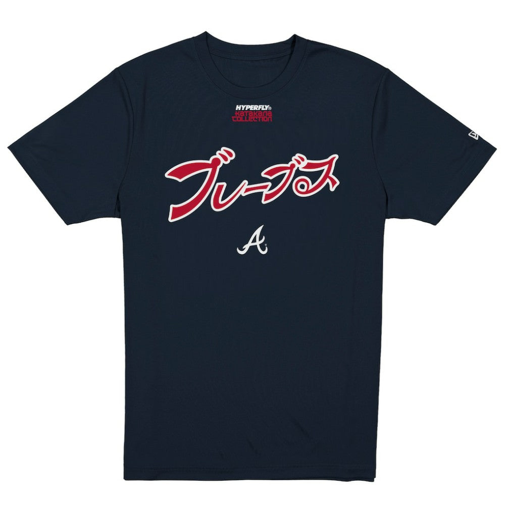 Atlanta Braves x Hyperfly T-Shirt Navy | New Era