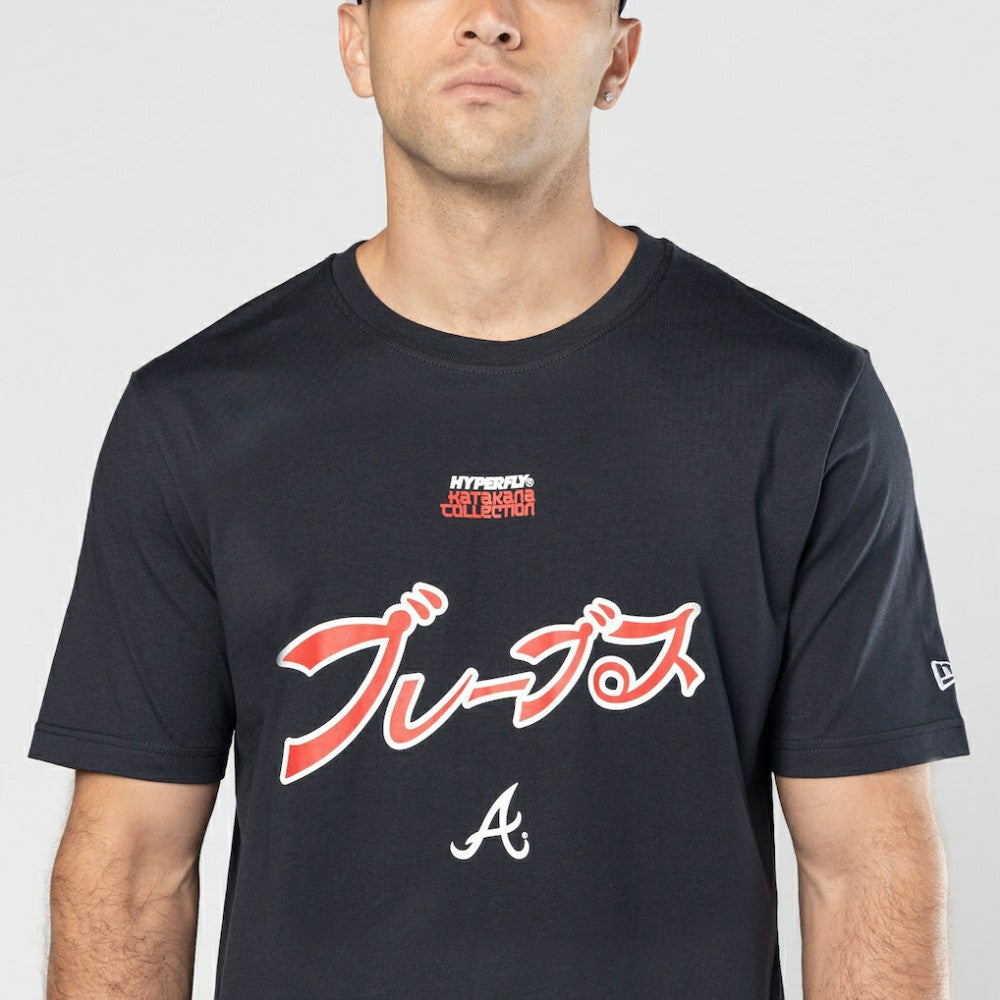 Atlanta Braves x Hyperfly T-Shirt Navy | New Era