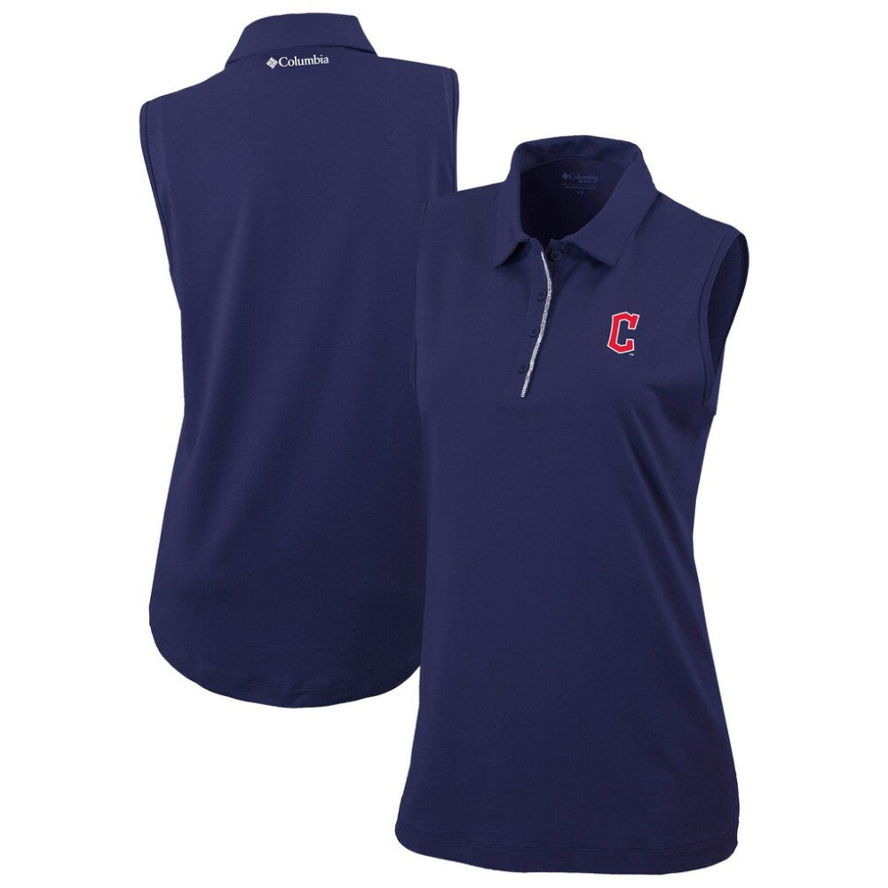 Cleveland Guardians Women's Tend The Ball Sleeveless Polo Navy | Columbia