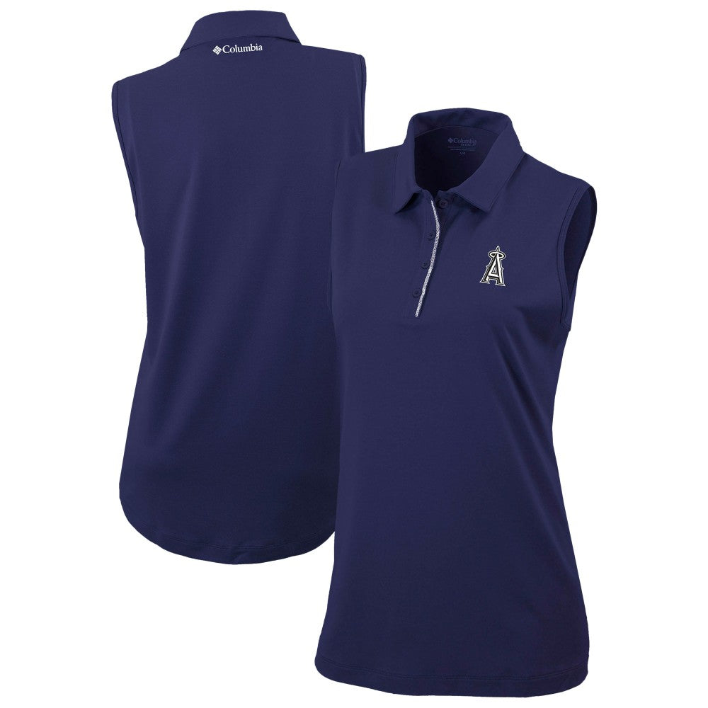 Los Angeles Angels Women's Tend The Ball Sleeveless Polo Navy | Columbia