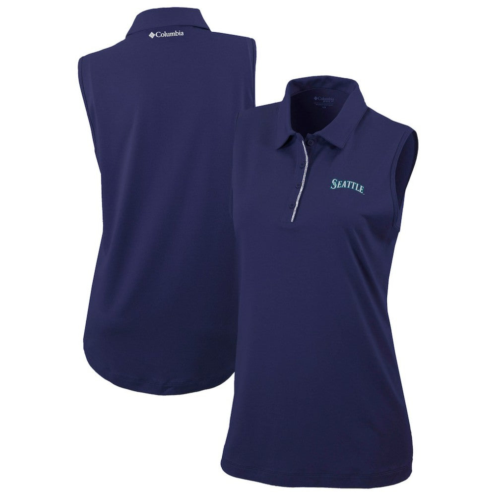 Seattle Mariners Women's Tend The Ball Sleeveless Polo Navy | Columbia