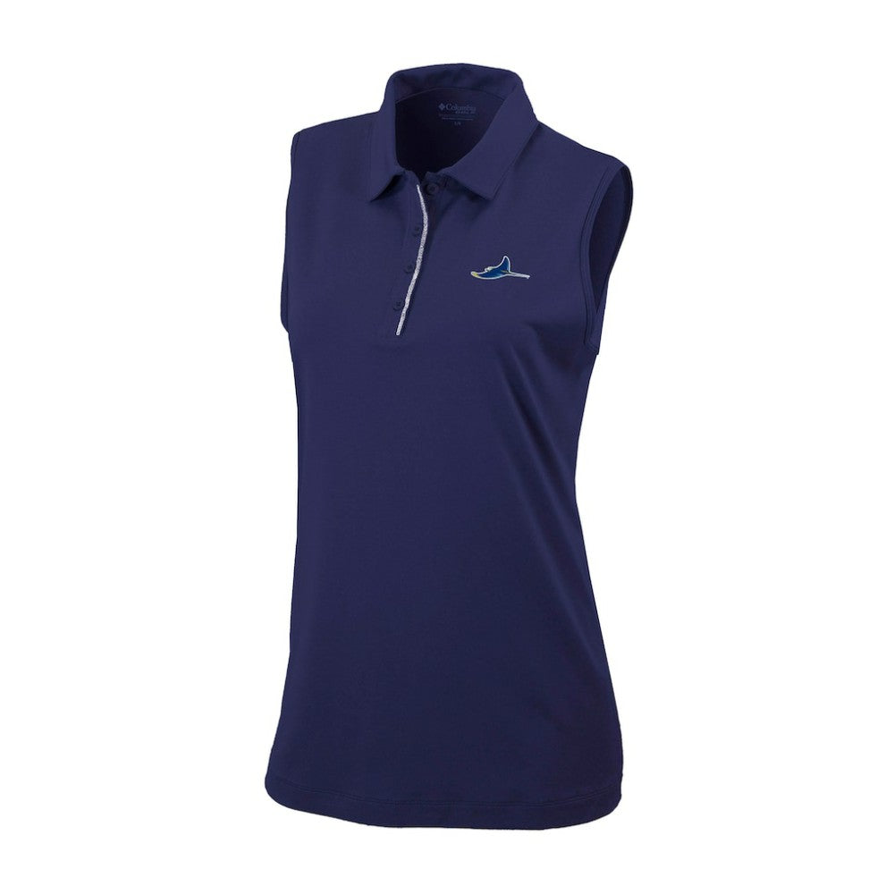 Tampa Bay Rays Women's Tend The Ball Sleeveless Polo Navy | Columbia