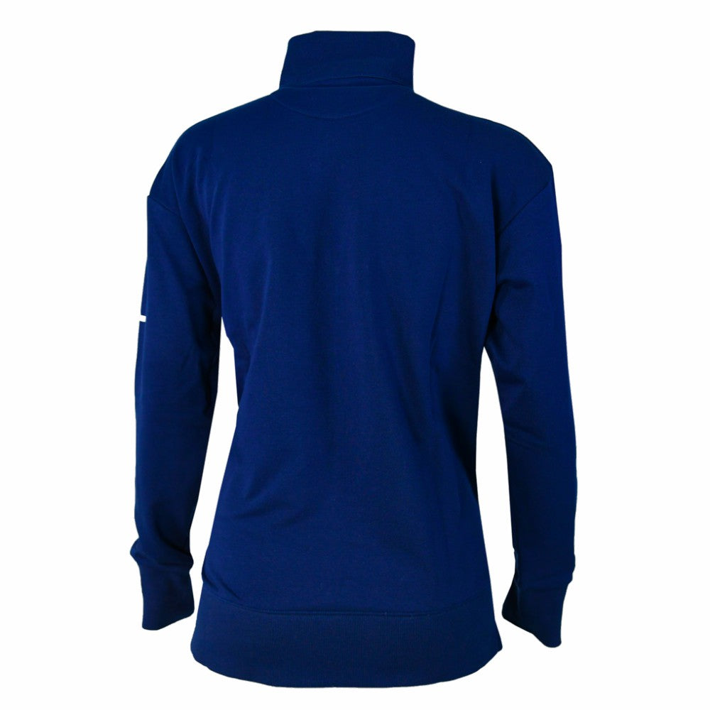 Atlanta Braves Women's Birchwood Hills Quarter-Zip Pullover Navy | Columbia