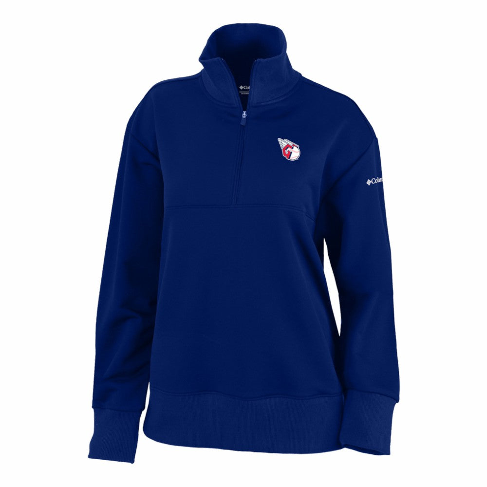 Cleveland Guardians Women's Birchwood Hills Quarter-Zip Pullover Navy | Columbia