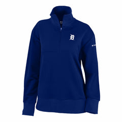 Detroit Tigers Women's Birchwood Hills Quarter-Zip Pullover Navy | Columbia