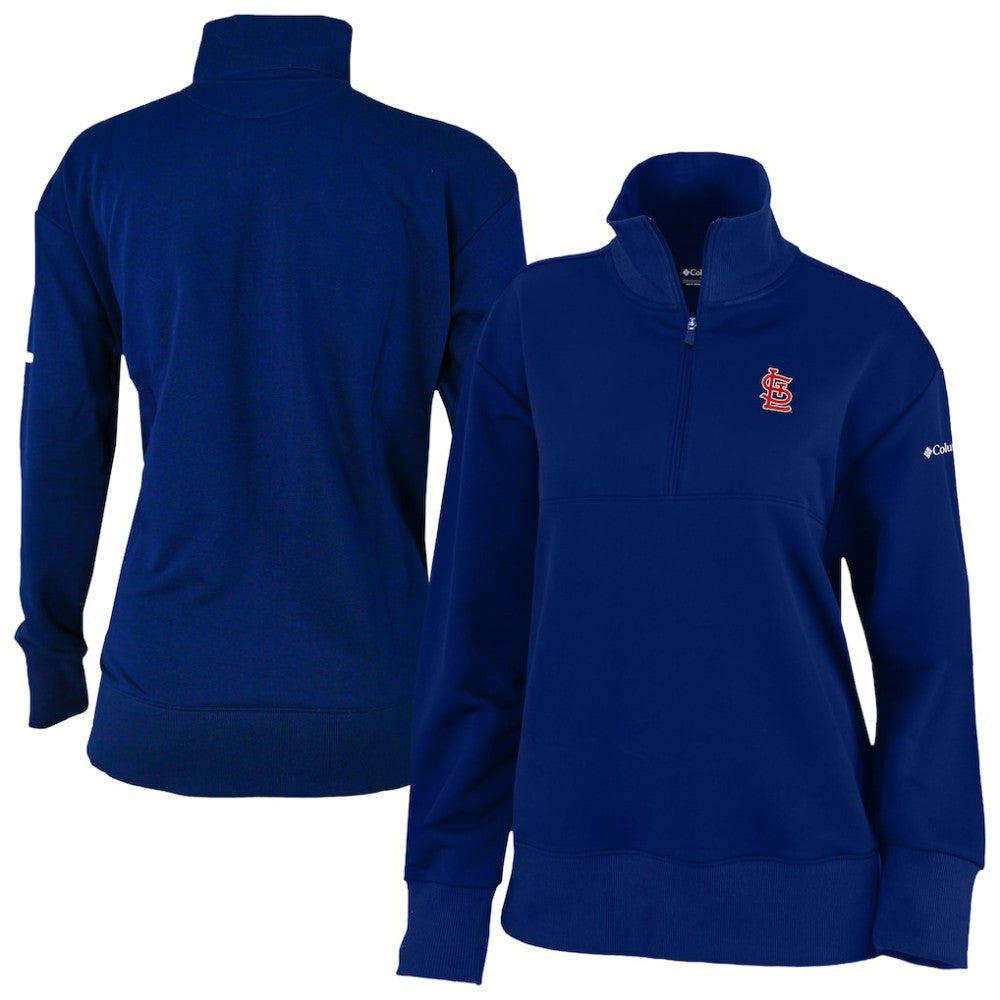 St. Louis Cardinals Women's Birchwood Hills Quarter-Zip Pullover Navy | Columbia