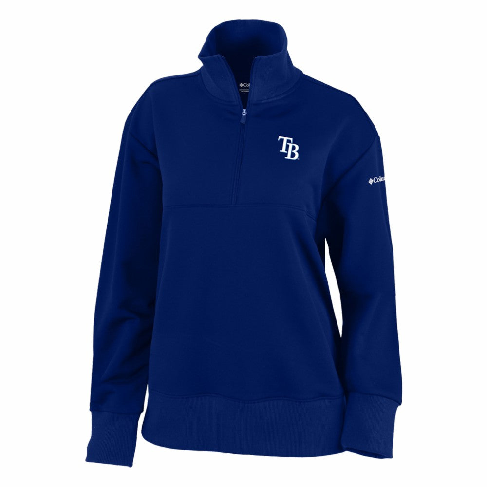 Tampa Bay Rays Women's Birchwood Hills Quarter-Zip Pullover Navy | Columbia