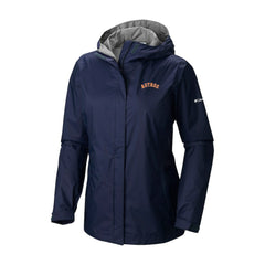 Houston Astros Women's Arcadia II Omni-Tech Full-Zip Hoodie Rain Jacket Navy | Columbia