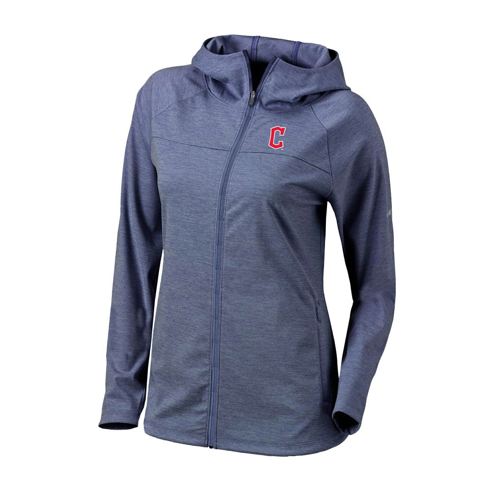 Cleveland Guardians Women's Half Shot Full-Zip Hoodie Navy | Columbia