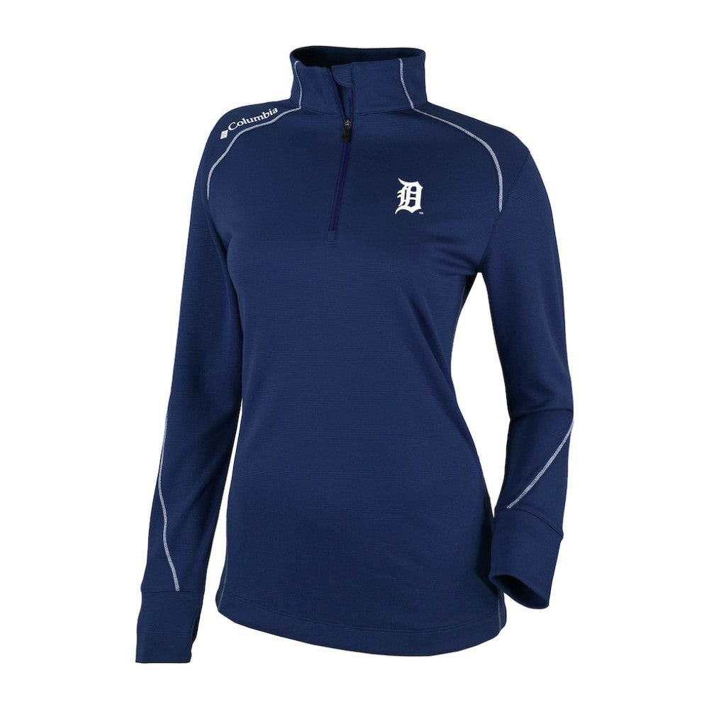 Detroit Tigers Women's Shotgun 2.0 Quarter-Zip Pullover Navy | Columbia