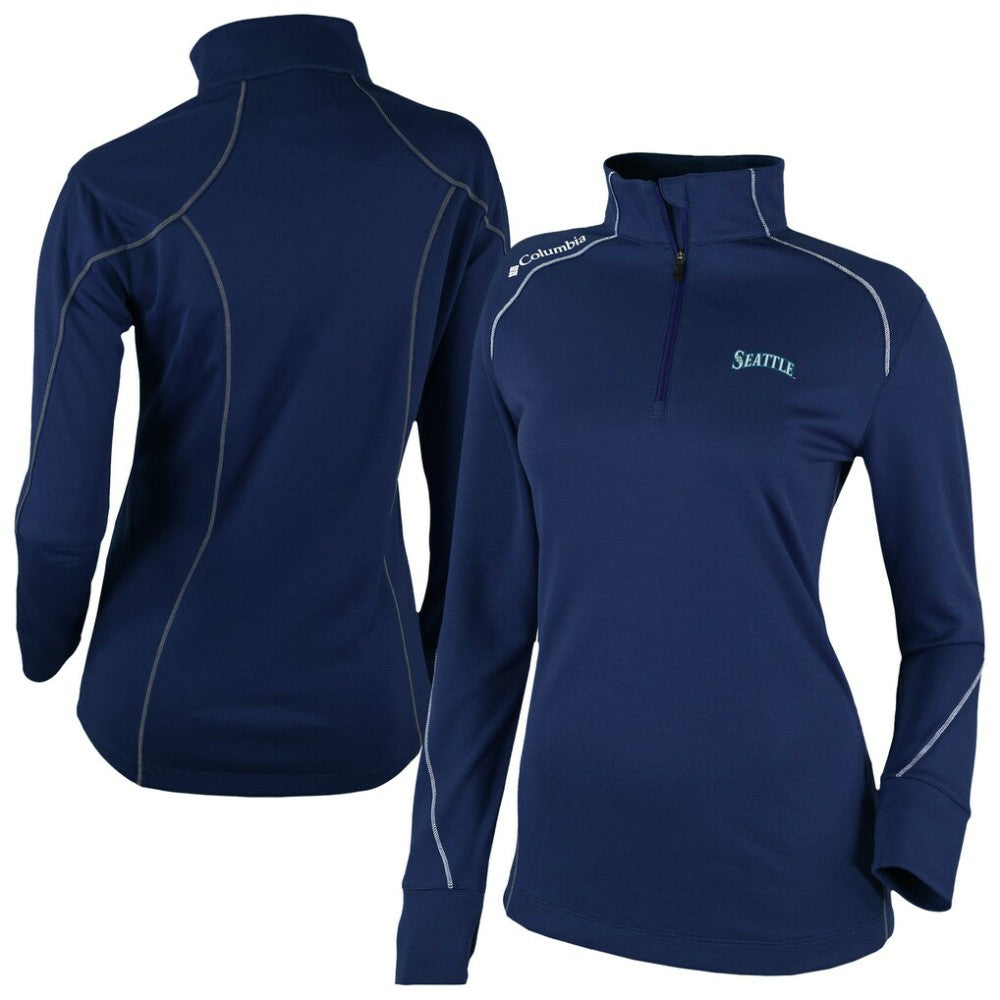 Seattle Mariners Women's Shotgun 2.0 Quarter-Zip Pullover Navy | Columbia