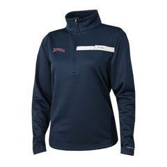 Los Angeles Angels Women's Skiff Guide Fleece Half-Zip Pullover Jacket Navy | Columbia