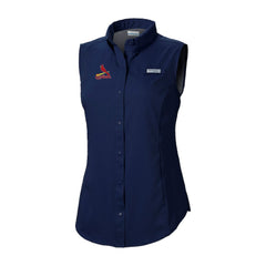 St. Louis Cardinals Women's Tamiami Sleeveless Shirt Navy | Columbia