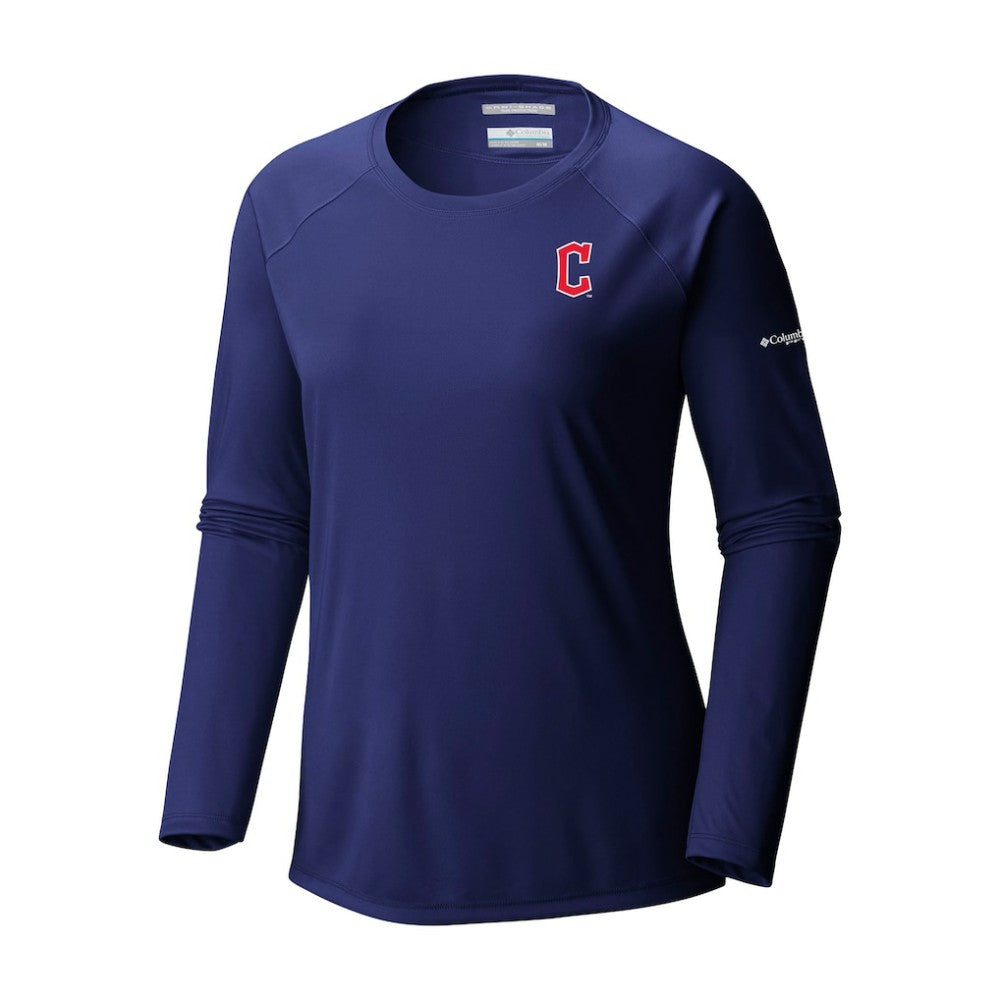 Cleveland Guardians Tidal Tee II Long Sleeve T-Shirt Navy | Columbia