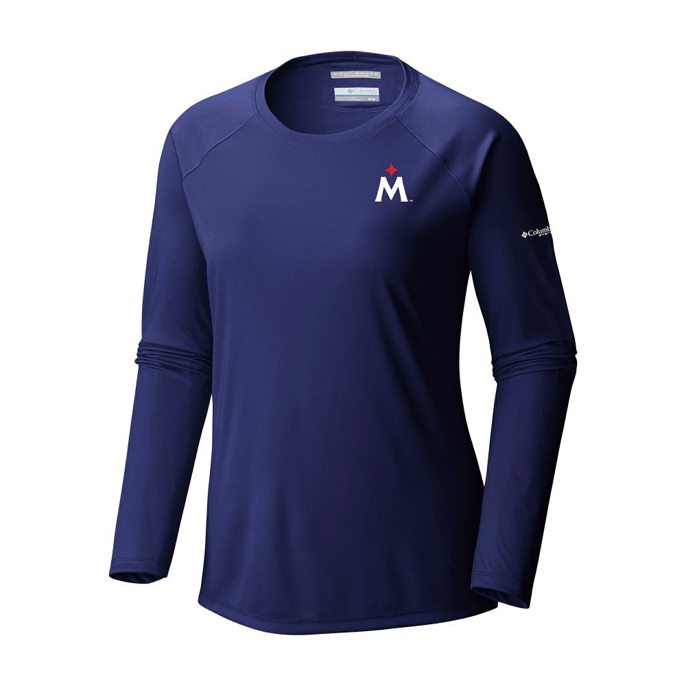 Minnesota Twins Tidal Tee II Long Sleeve T-Shirt Navy | Columbia