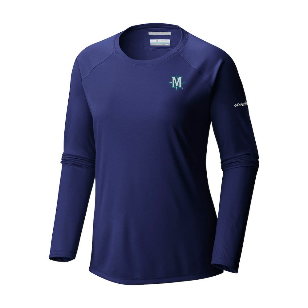 Seattle Mariners Tidal Tee II Long Sleeve T-Shirt Navy | Columbia