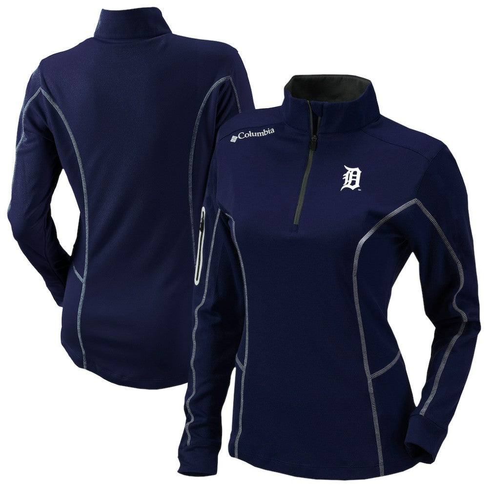 Detroit Tigers Shotgun Quarter-Zip Top Navy | Columbia