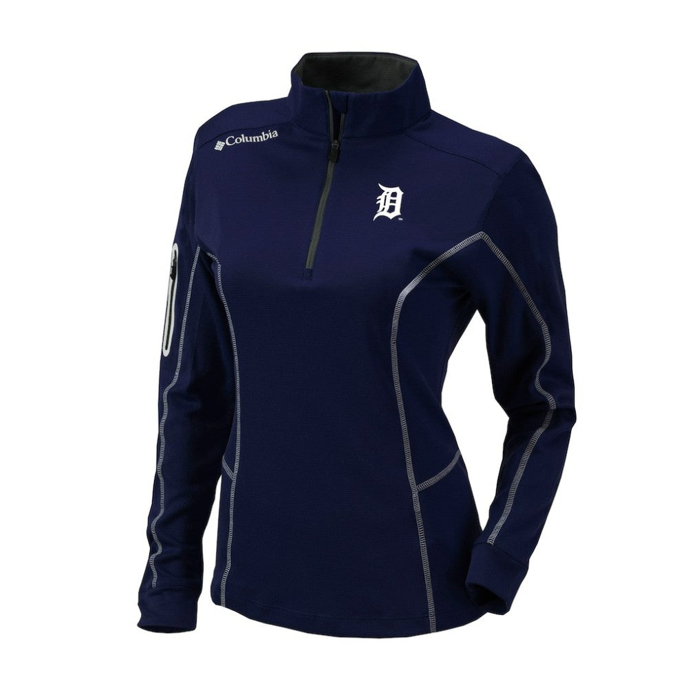 Detroit Tigers Shotgun Quarter-Zip Top Navy | Columbia