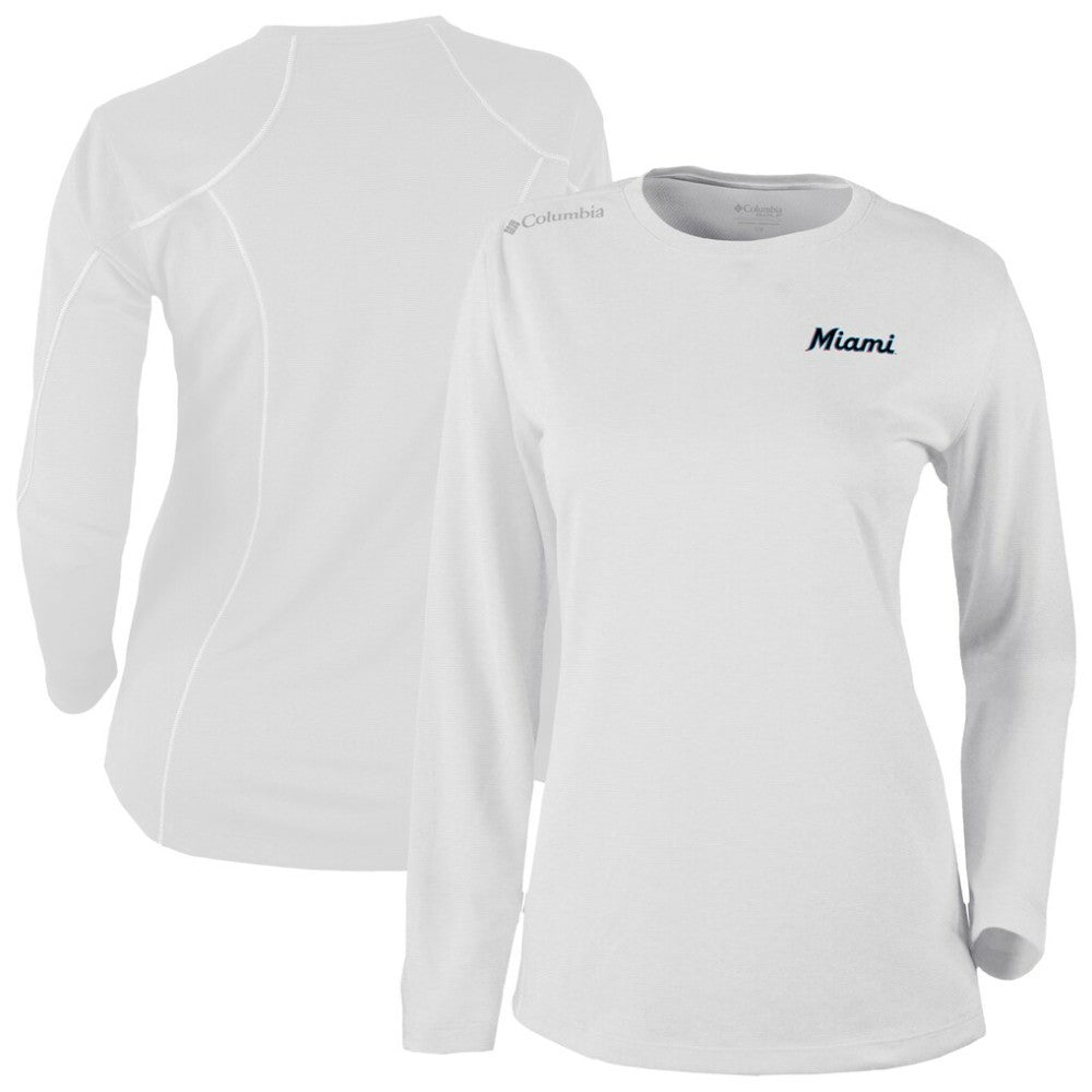 Miami Marlins Shotgun Long Sleeve T-Shirt White | Columbia