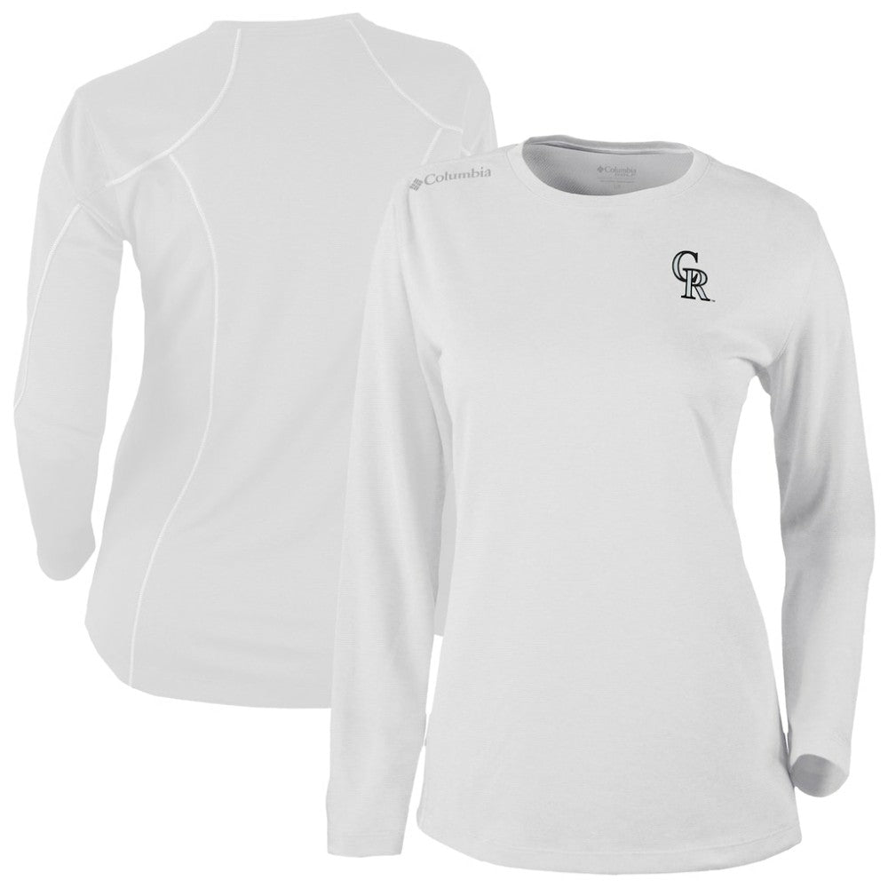 Colorado Rockies Shotgun Long Sleeve T-Shirt White | Columbia