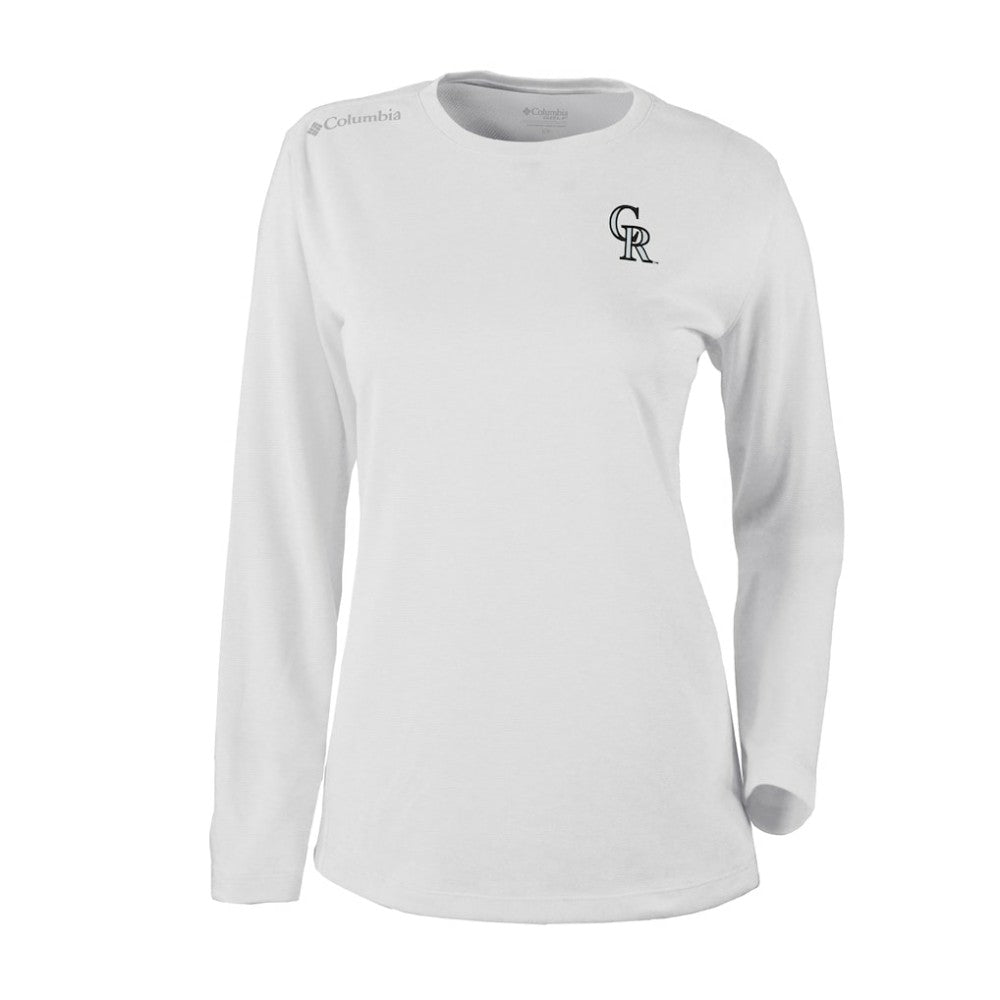 Colorado Rockies Shotgun Long Sleeve T-Shirt White | Columbia