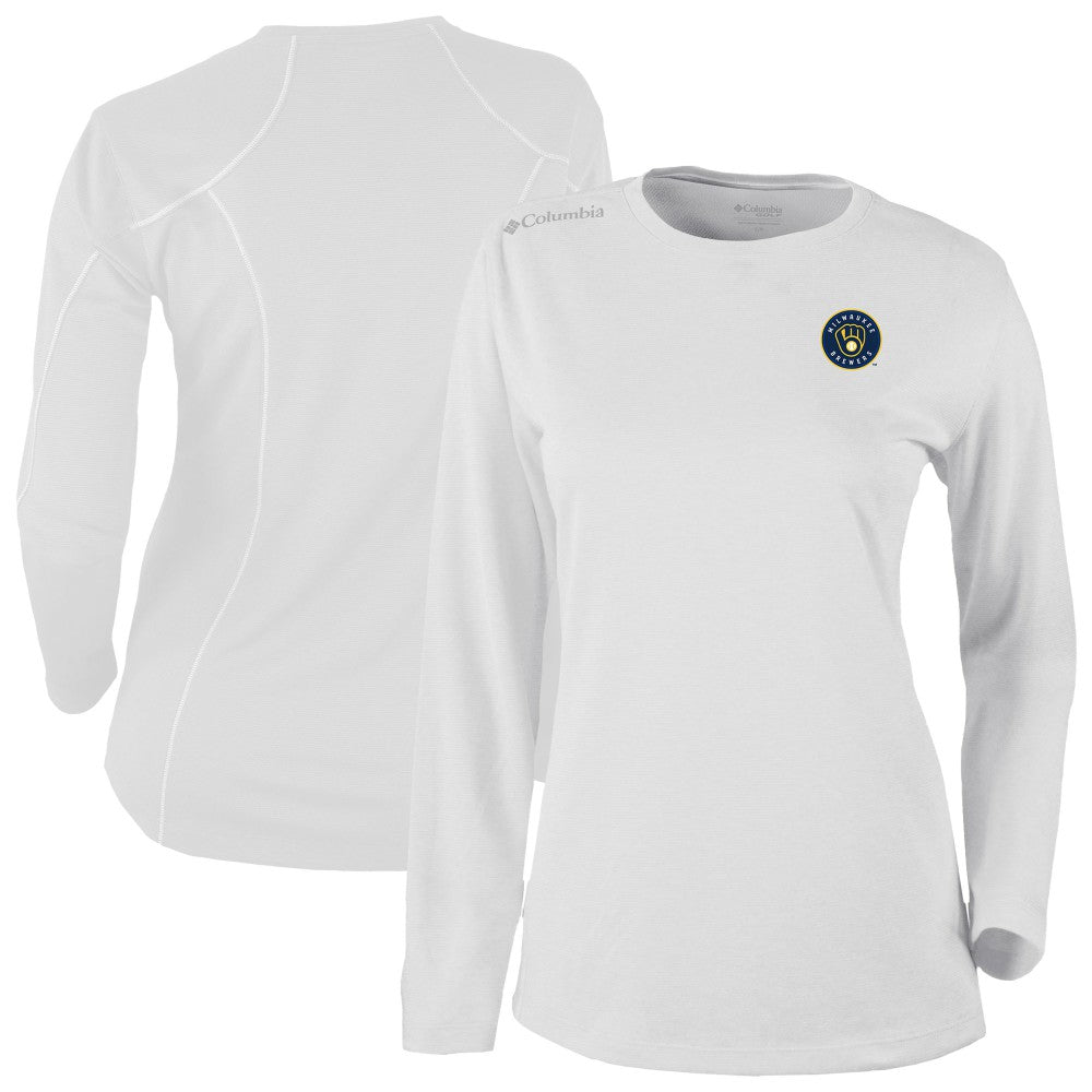 Milwaukee Brewers Shotgun Long Sleeve T-Shirt White | Columbia