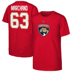 Brad Marchand Florida Panthers Youth Player Name & Number T-Shirt Red