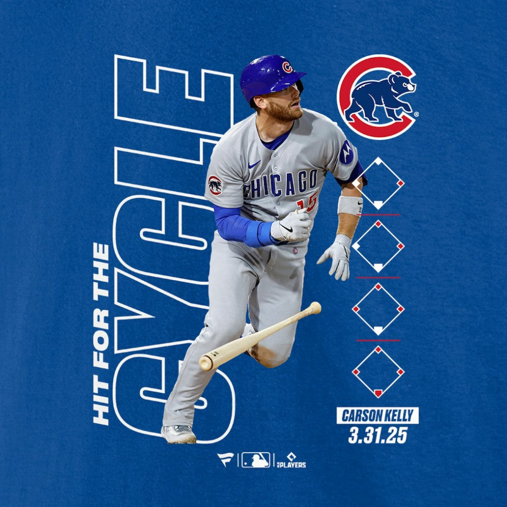 Carson Kelly Chicago Cubs Hit For The Cycle T-Shirt Royal