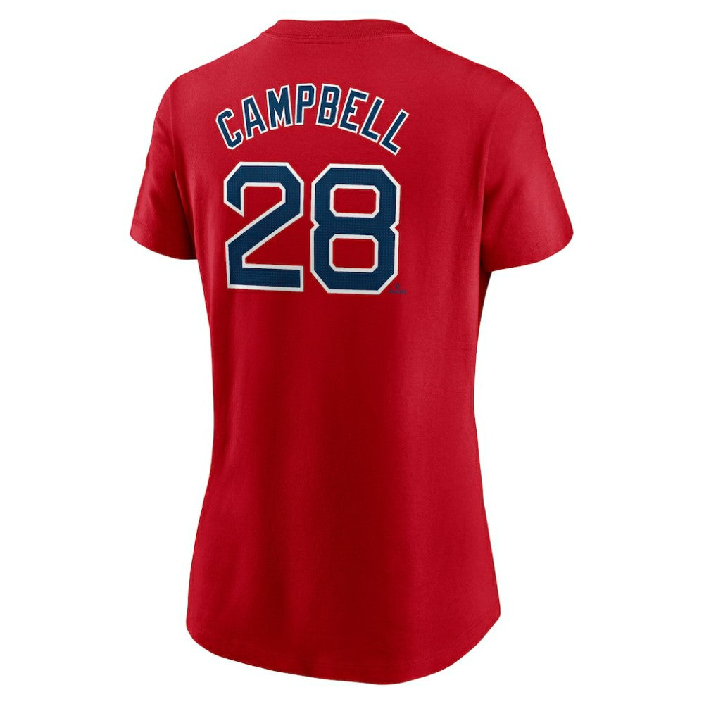 Kristian Campbell Boston Red Sox Women's Cooperstown Collection Fuse Name & Number T-Shirt Red | Nike