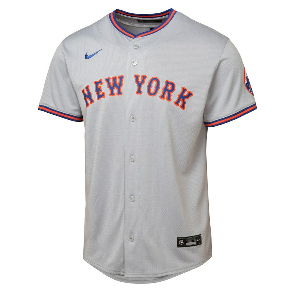 New York Mets Youth Road Limited Jersey Gray